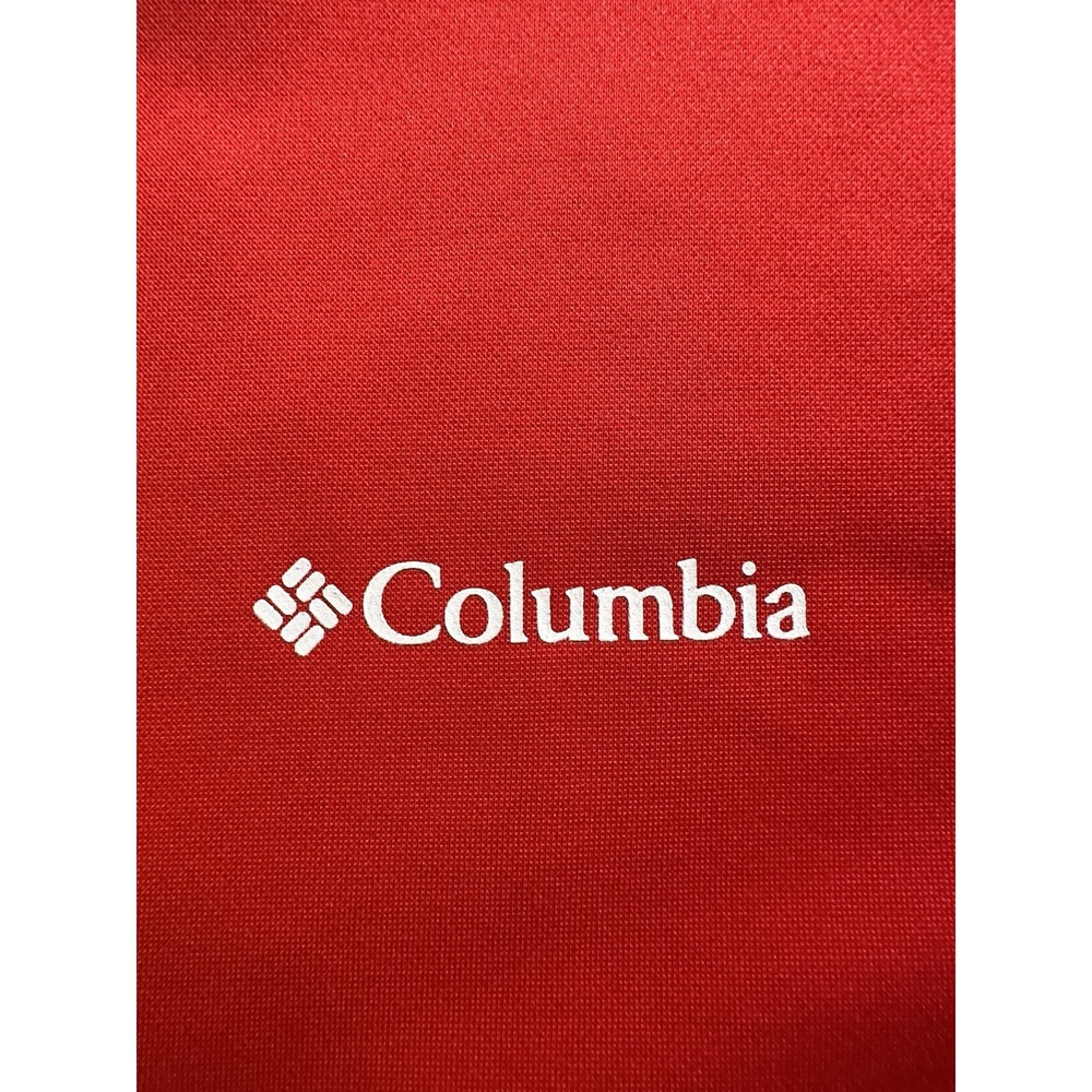 Columbia Men's Lake Aloha Half Zip Fleece Pullover Black Red Size Large - Picture 11 of 16